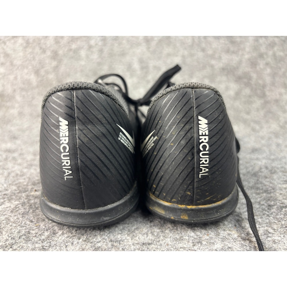 Nike Mercurial Soccer Shoes Kids Size 4Y Black Indoor Court Athletic Sneakers - Picture 5 of 7